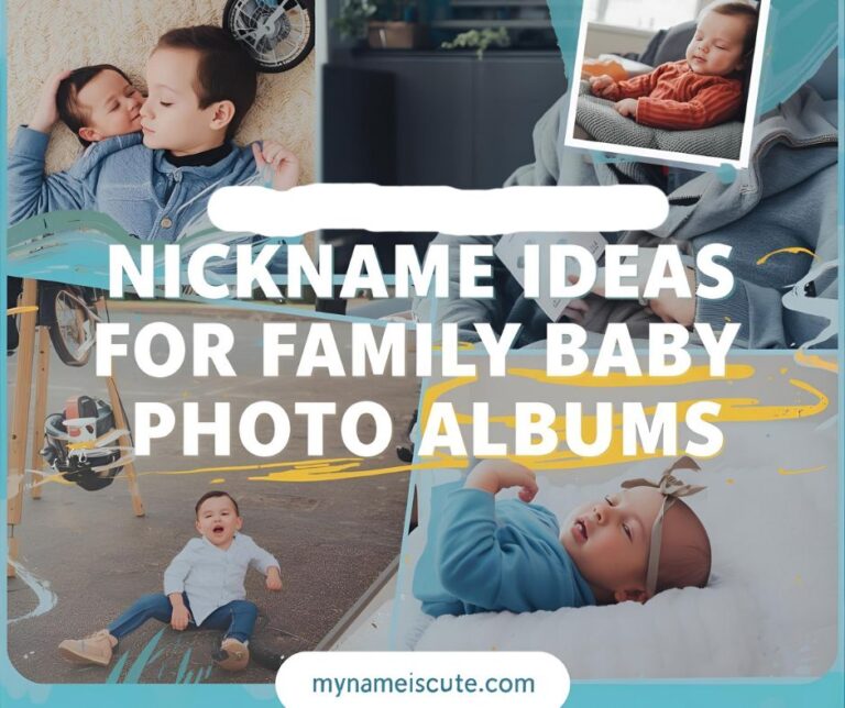Cute Nickname Ideas for Family Baby Photo Albums
