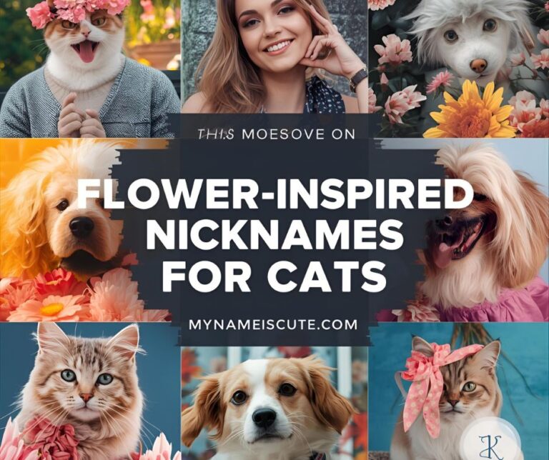 Flower-Inspired Nicknames for Cats or Dogs