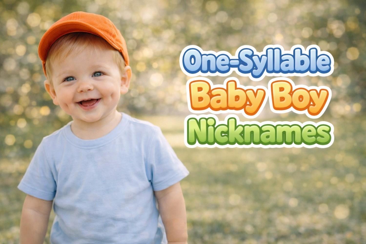 One-Syllable Baby Boy Nicknames