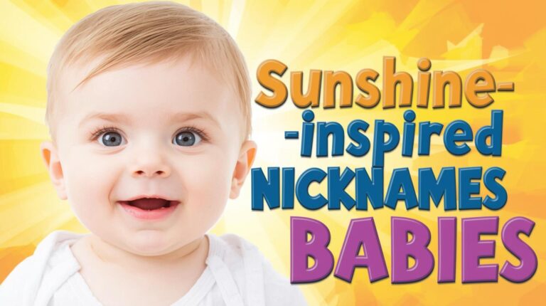 Sunshine-Inspired Nicknames for Babies